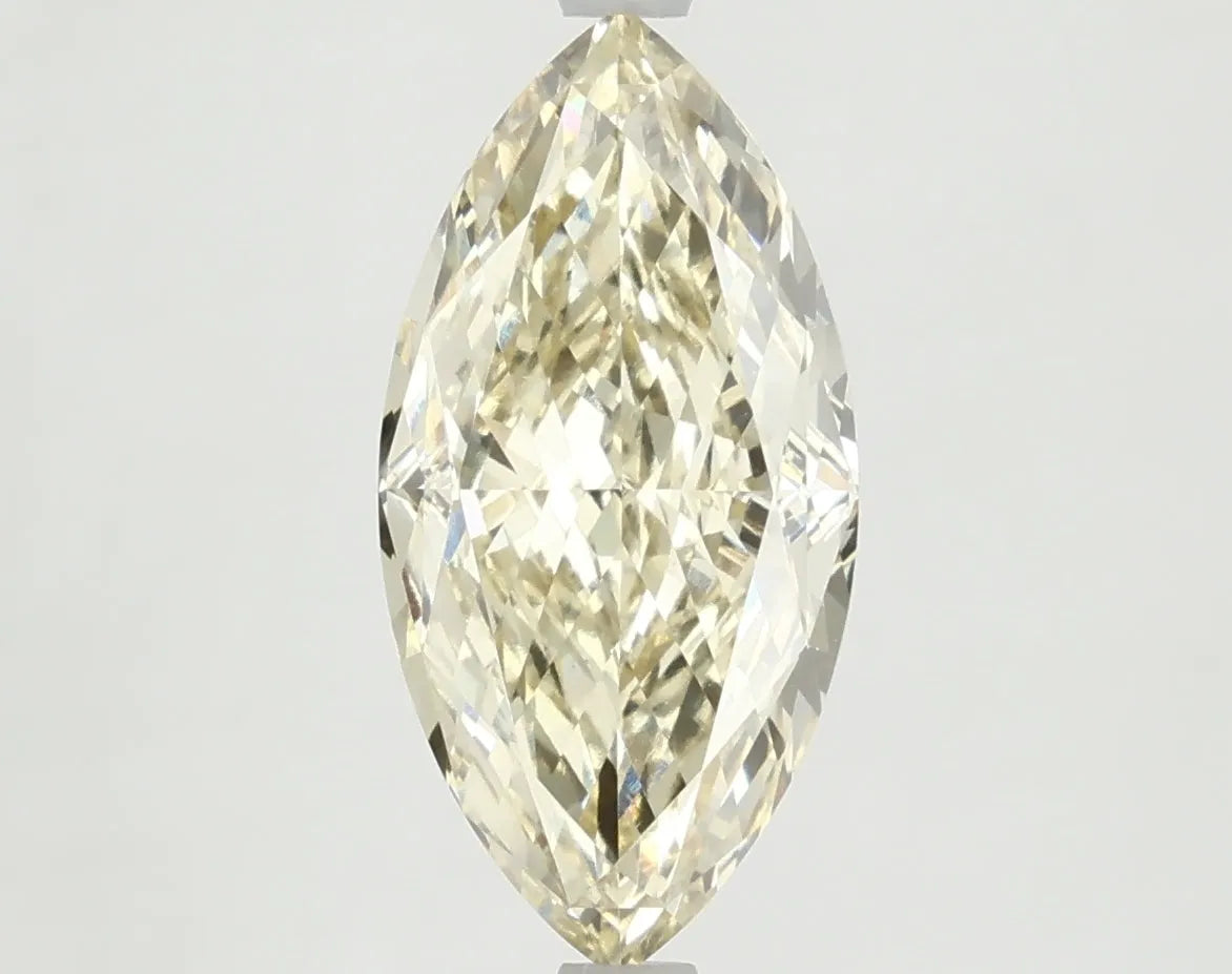 DovEggs 3.780ct Marquise F.Yellow VS1-LAB GROWN DIAMOND-LKJ07A49