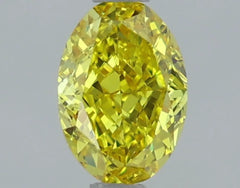 DovEggs 1.100ct Oval F.V.Yellow VVS2-LAB GROWN DIAMOND-LSJ02E9
