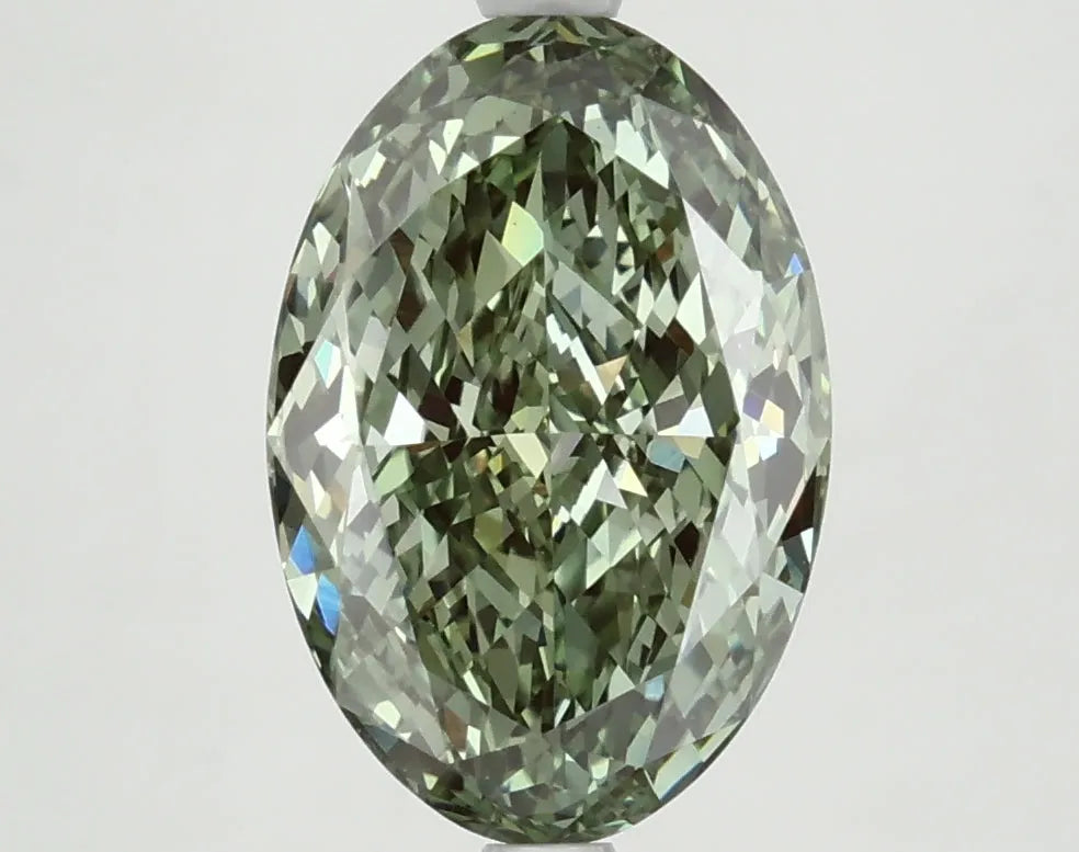DovEggs 3.520ct Oval F.V.Green VS1-LAB GROWN DIAMOND-LFE73A5