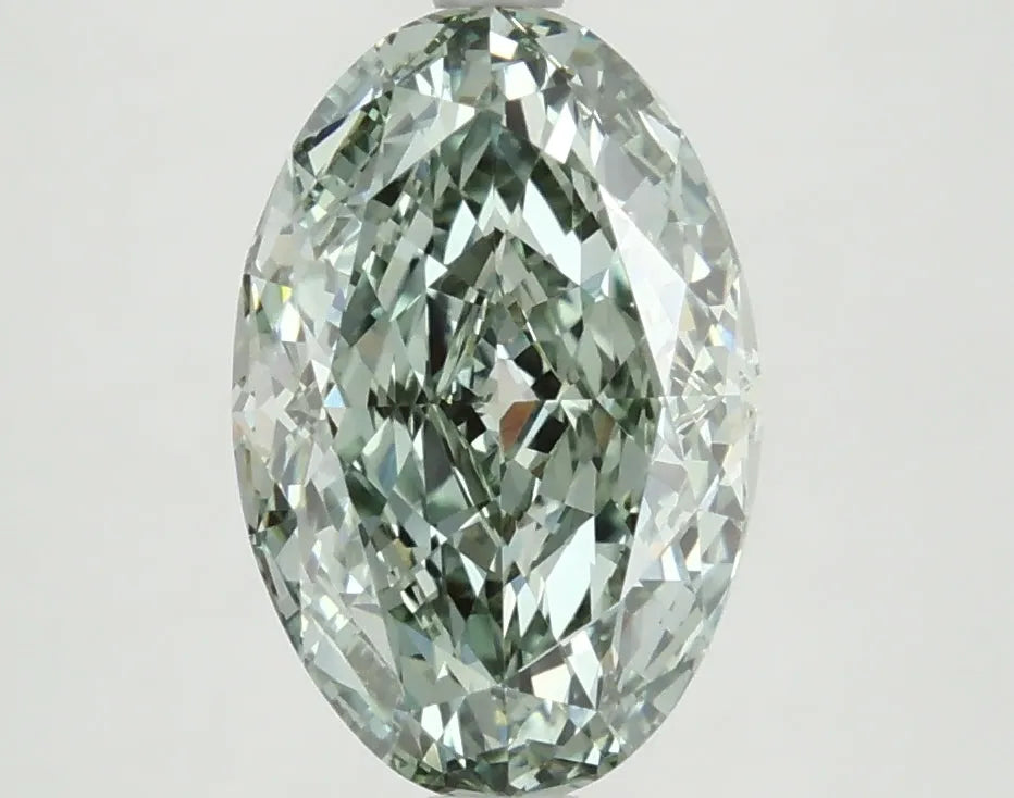 DovEggs 3.110ct Oval F.V.Green VS1-LAB GROWN DIAMOND-LFE85A15