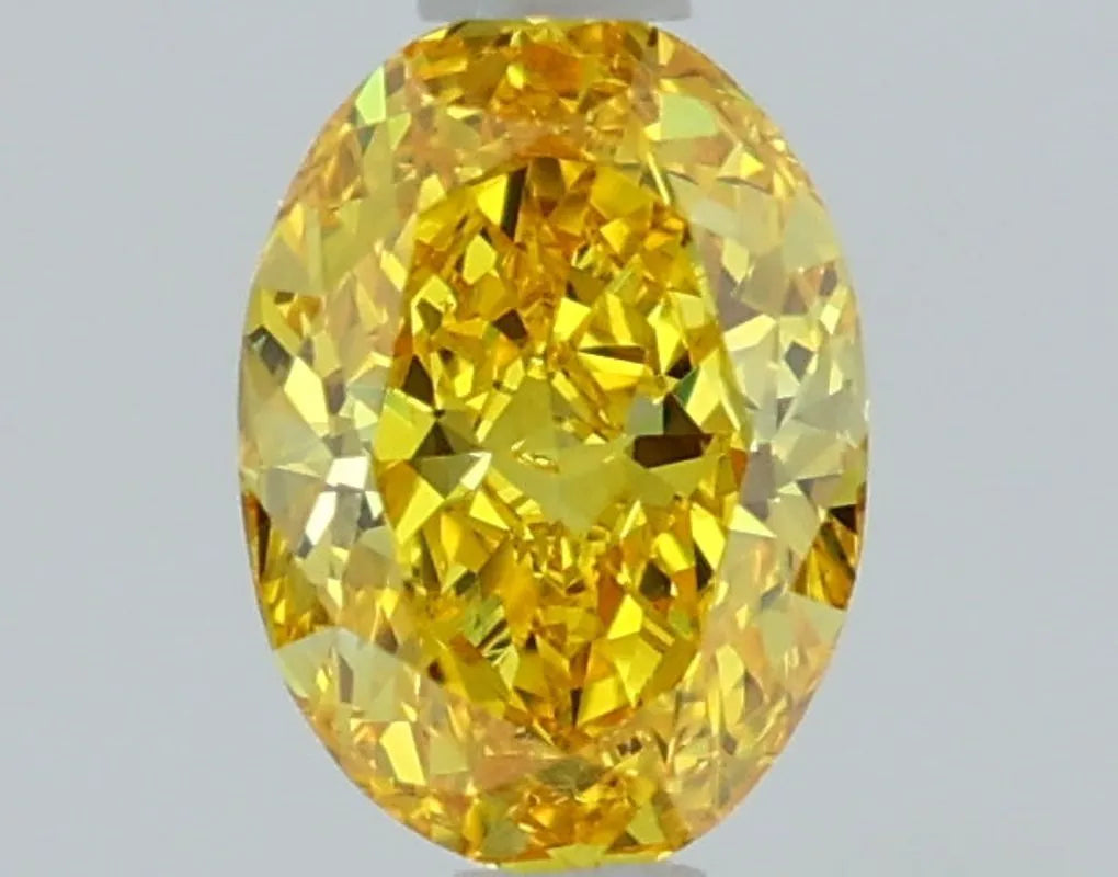 DovEggs 1.100ct Oval F.V.Yellow VS1-LAB GROWN DIAMOND-LSJ05C8