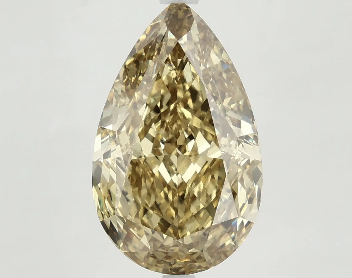 DovEggs 6.770ct Pear F.V.Yellow VVS2-LAB GROWN DIAMOND-LKJ05A4