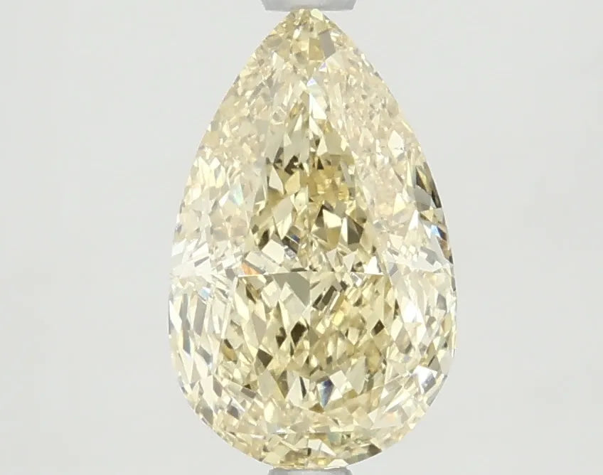 DovEggs 2.020ct Pear F.I.Yellow VS1-LAB GROWN DIAMOND-LKJ10A20