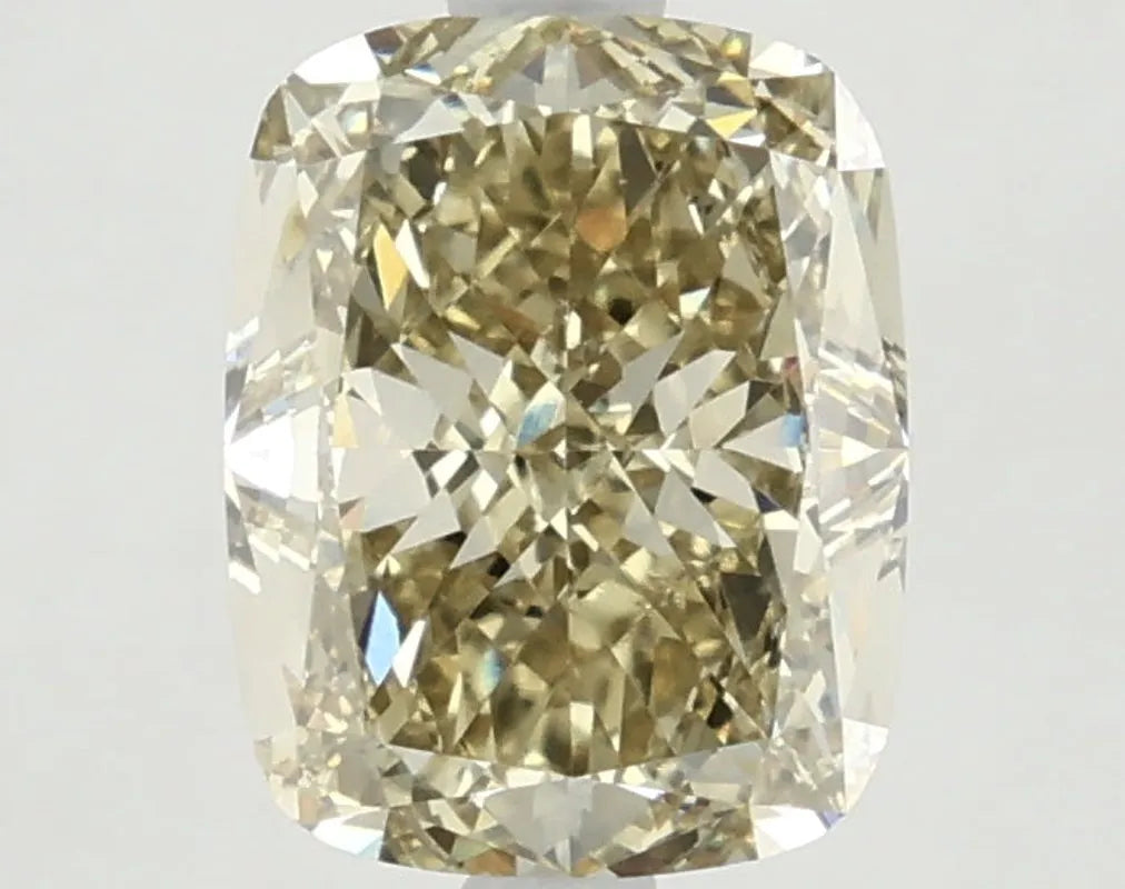 DovEggs 2.560ct Cushion F.V.Yellow VS1-LAB GROWN DIAMOND-LKJ12A78