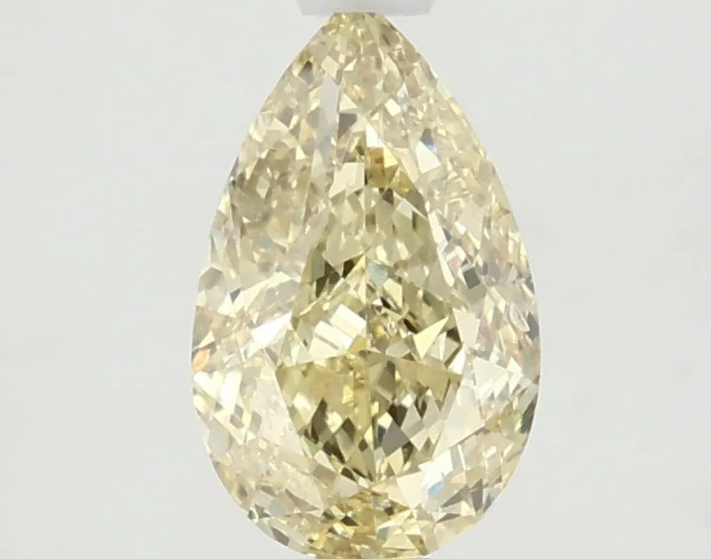 DovEggs 1.530ct Pear F.I.Yellow VS2-LAB GROWN DIAMOND-LKJ03A15
