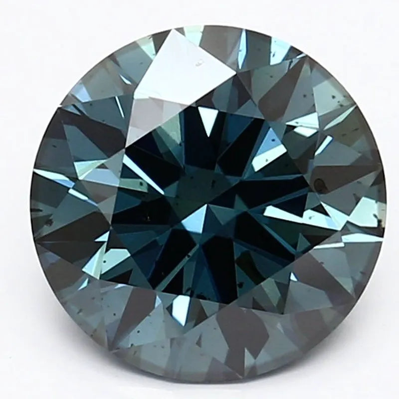 DovEggs 2.510ct Round F.Dp.Blue SI2-LAB GROWN DIAMOND-LGS301832