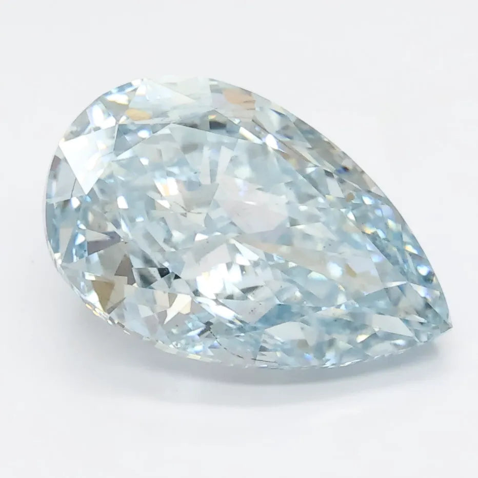 DovEggs 3.030ct Pear Blue SI1-LAB GROWN DIAMOND-LGS411203