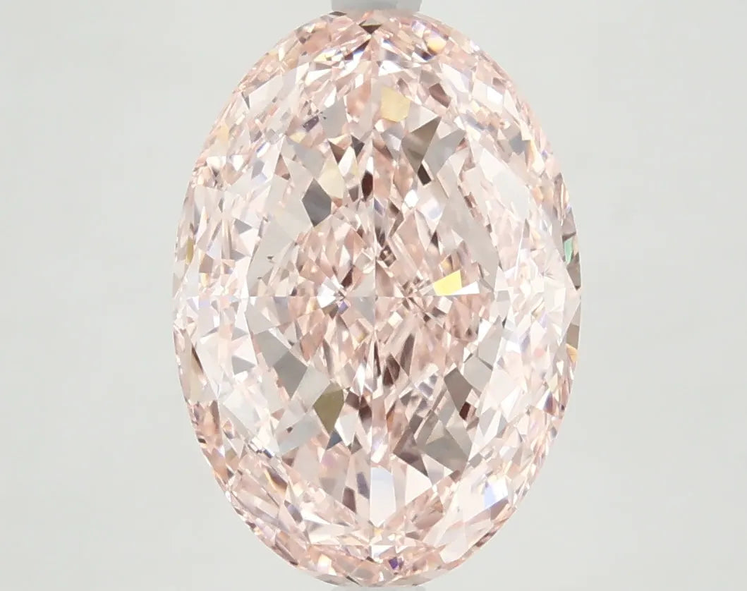 DovEggs 4.440ct Oval Step F.V.Pink VVS2-LAB GROWN DIAMOND-LFE95A41
