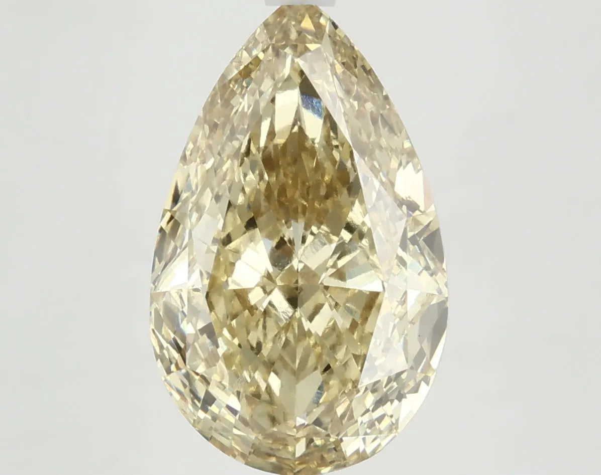 DovEggs 6.080ct Pear F.I.Yellow VS1-LAB GROWN DIAMOND-LKF04A13
