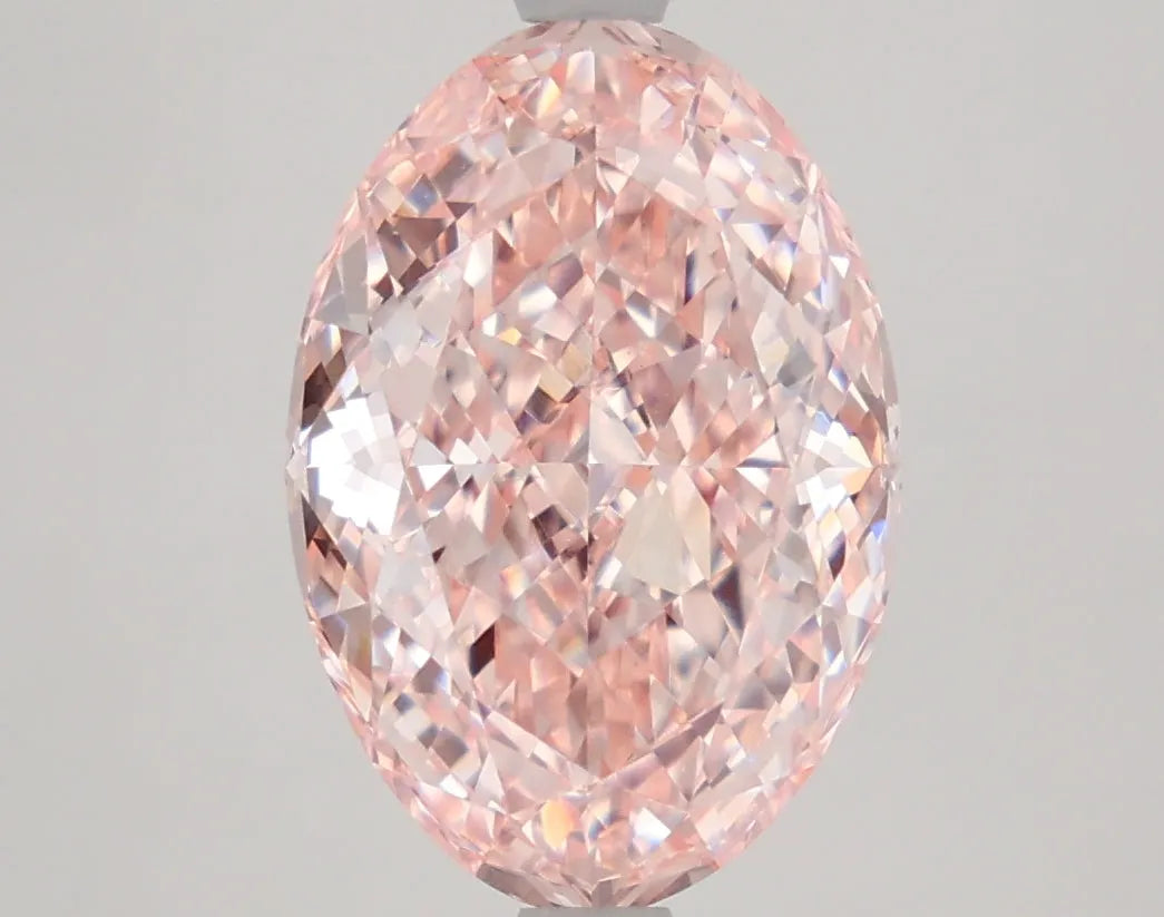 DovEggs 4.110ct Oval F.V.Pink VVS2-LAB GROWN DIAMOND-LKP53A7