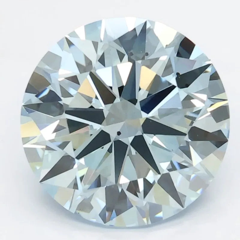 DovEggs 3.050ct Round Blue SI2-LAB GROWN DIAMOND-LGS411207