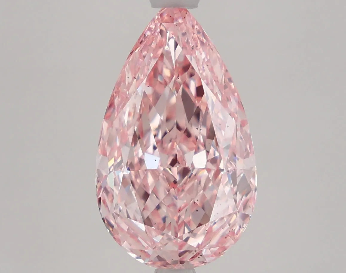 DovEggs 4.010ct Pear F.V.Pink SI1-LAB GROWN DIAMOND-LEF131A7