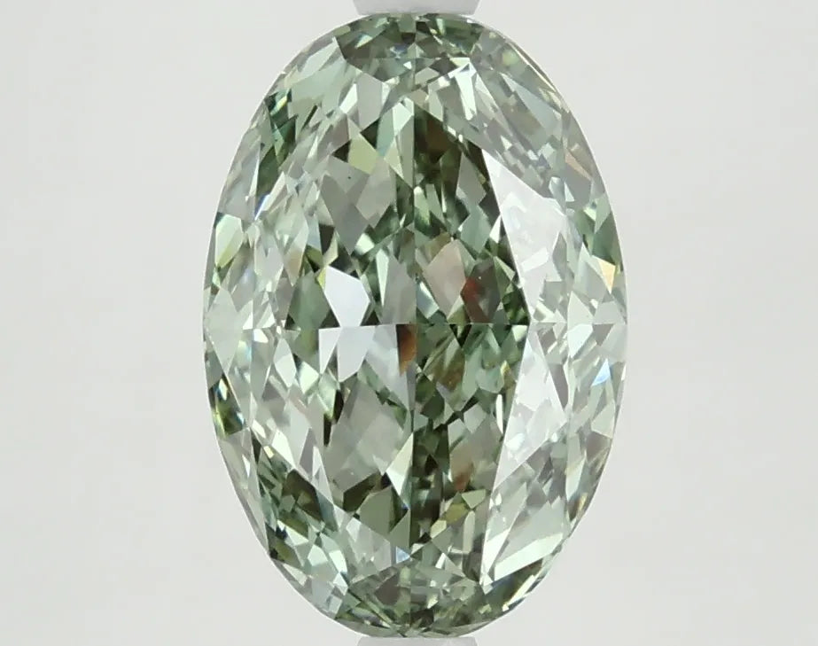 DovEggs 2.890ct Oval F.V.Green VS2-LAB GROWN DIAMOND-LFE84A37