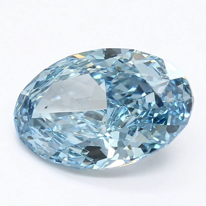 DovEggs 2.990ct Oval F.V.Blue VS2-LAB GROWN DIAMOND-LET99B9