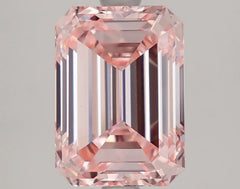 DovEggs 3.110ct Emerald F.I.Pink VS1-LAB GROWN DIAMOND-LFN07A19