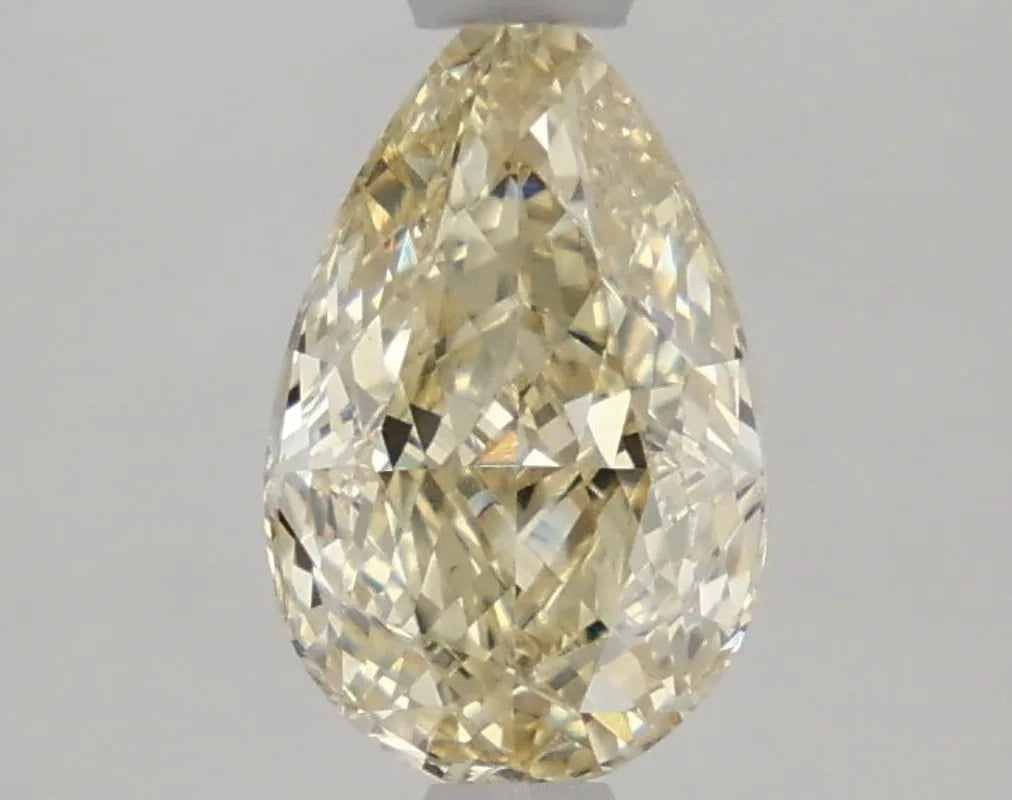 DovEggs 1.290ct Pear F.Yellow VS1-LAB GROWN DIAMOND-LKJ06A15