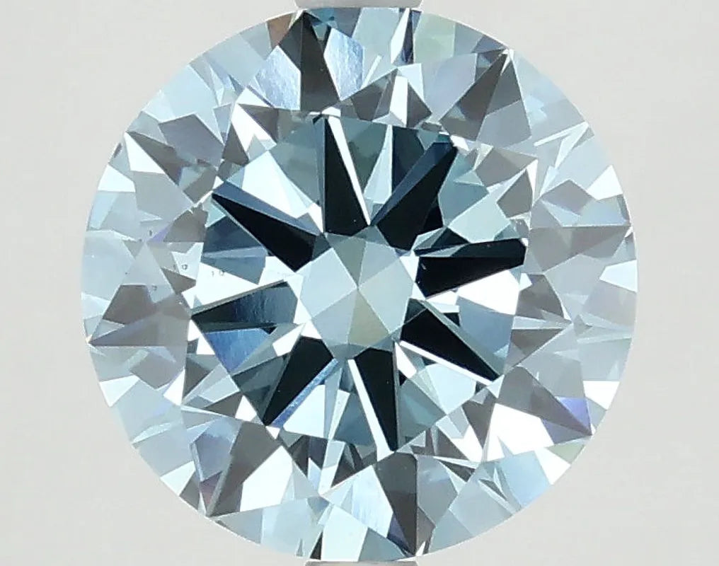 DovEggs 2.870ct Round F.V.Blue VS2-LAB GROWN DIAMOND-LEG10A46