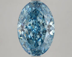 DovEggs 3.860ct Oval F.V.Blue VS1-LAB GROWN DIAMOND-LAE102A15