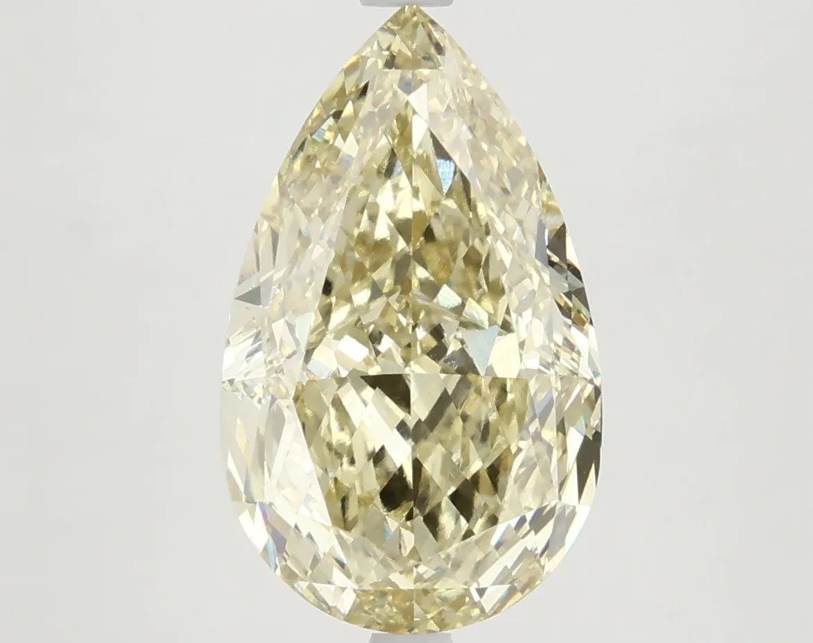 DovEggs 5.230ct Pear F.I.Yellow VS1-LAB GROWN DIAMOND-LKJ07A5