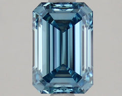DovEggs 1.590ct Emerald F.V.Blue VVS2-LAB GROWN DIAMOND-LLA194A40