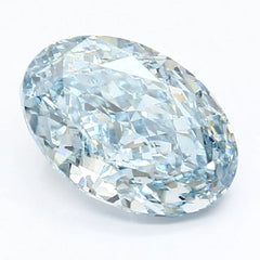 DovEggs 3.100ct Oval F.V.Blue SI1-LAB GROWN DIAMOND-LET104A1