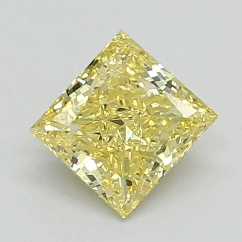 DovEggs 0.650ct Princess F.V.Yellow VVS2-LAB GROWN DIAMOND-LSJ04D9