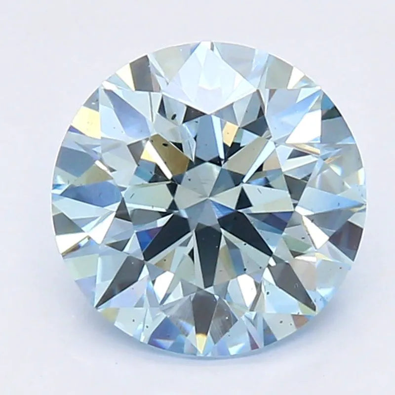 DovEggs 1.320ct Round F.V.Blue SI1-LAB GROWN DIAMOND-LLT17A58
