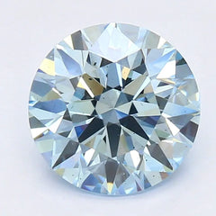 DovEggs 1.320ct Round F.V.Blue SI1-LAB GROWN DIAMOND-LLT17A58