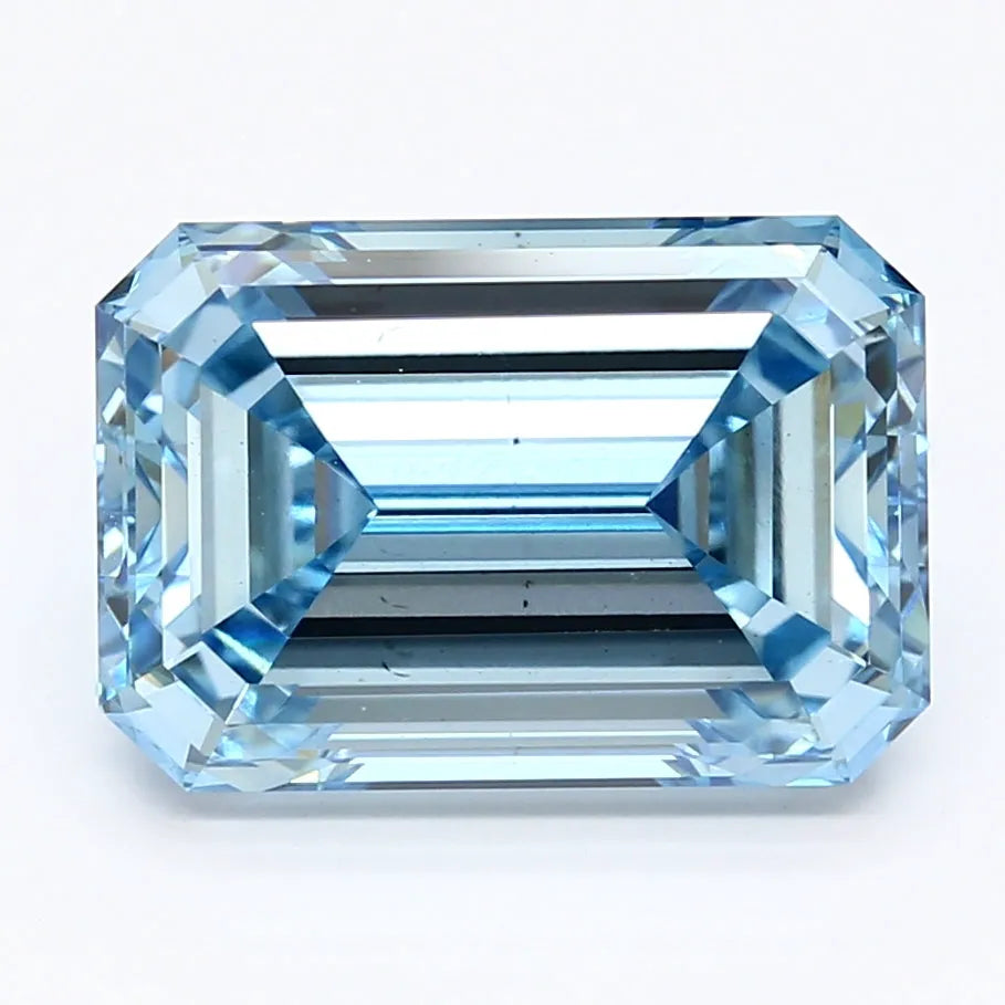 DovEggs 5.000ct Emerald F.V.Blue VS2-LAB GROWN DIAMOND-LKP23FH1