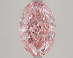 DovEggs 4.120ct Oval F.V.Pink VS1-LAB GROWN DIAMOND-LEFF01A14