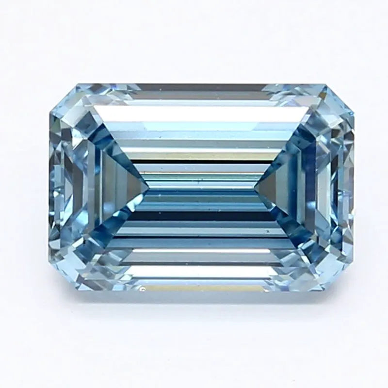 DovEggs 1.720ct Emerald F.V.Blue VS1-LAB GROWN DIAMOND-LET102J6