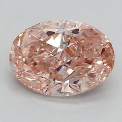 DovEggs 0.950ct Oval F.V.Pink SI1-LAB GROWN DIAMOND-LEF134A250