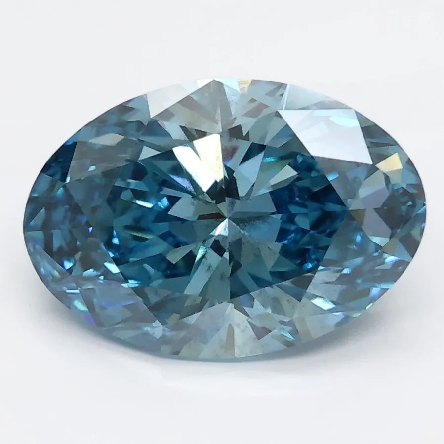 DovEggs 2.740ct Oval Blue SI2-LAB GROWN DIAMOND-LGS411181