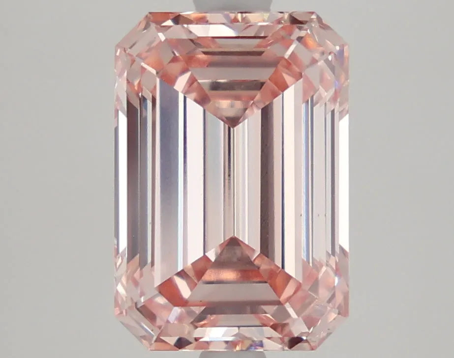 DovEggs 4.110ct Emerald F.I.Pink VS1-LAB GROWN DIAMOND-LEF100A3
