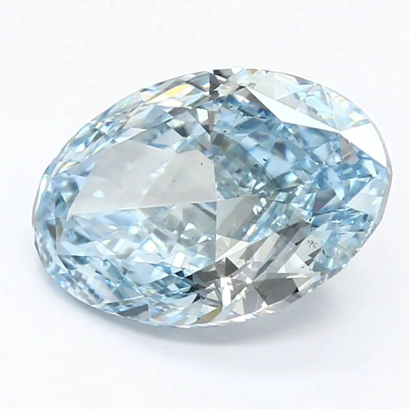 DovEggs 2.710ct Oval F.V.Blue SI1-LAB GROWN DIAMOND-LHQ26I9