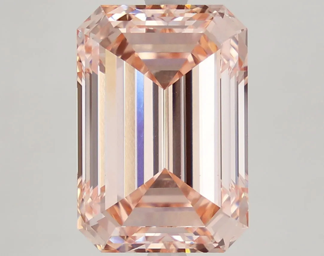 DovEggs 7.040ct Emerald F.I.Pink VS1-LAB GROWN DIAMOND-LFE87A6