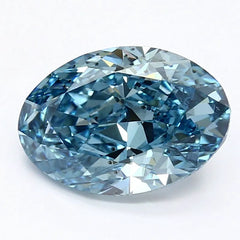 DovEggs 2.810ct Oval F.V.Blue SI1-LAB GROWN DIAMOND-LET22A4