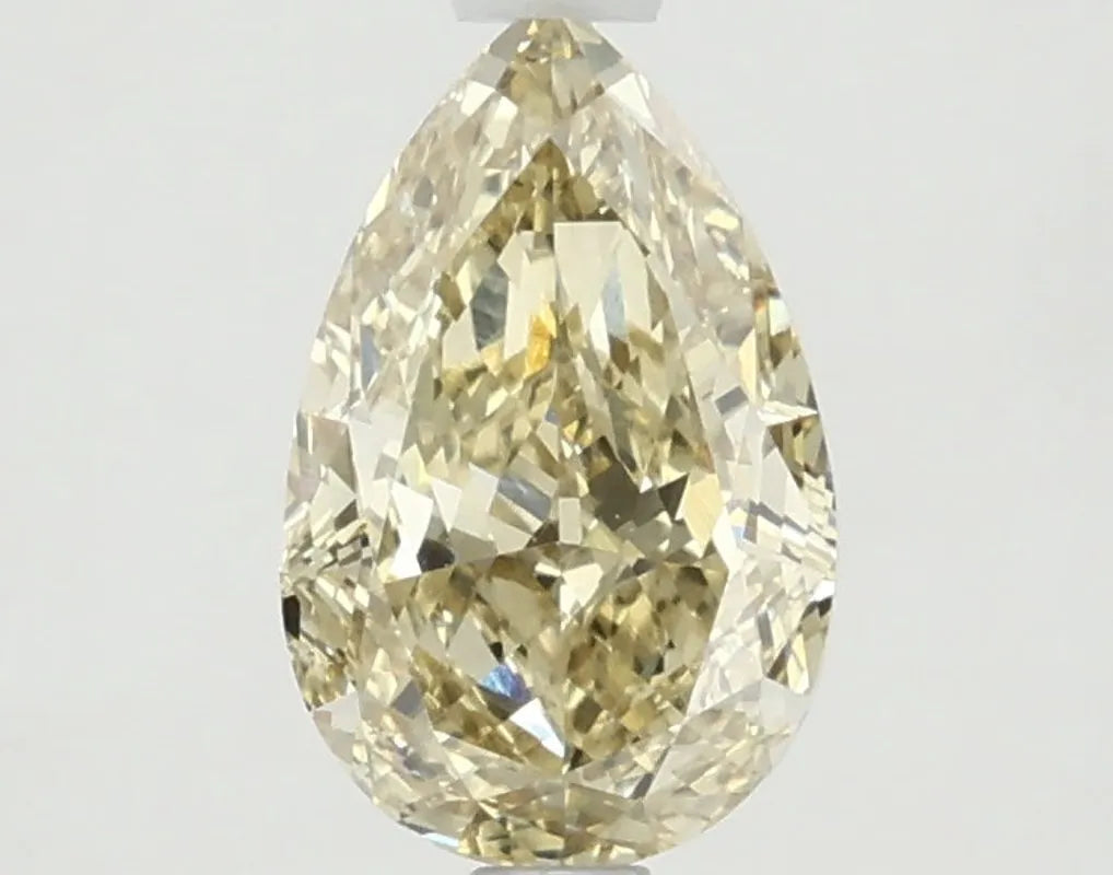 DovEggs 1.580ct Pear F.I.Yellow VVS2-LAB GROWN DIAMOND-LKJ04A51