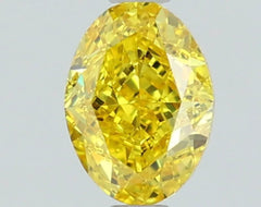 DovEggs 1.040ct Oval F.V.Yellow VVS2-LAB GROWN DIAMOND-LSJ04C1