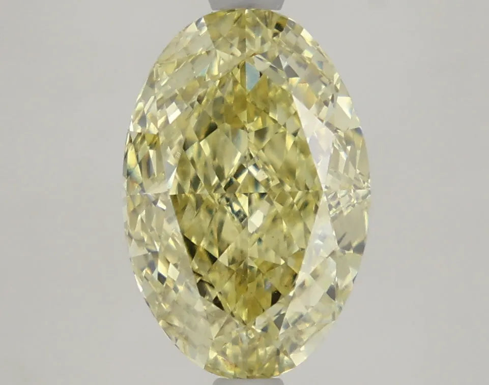 DovEggs 3.230ct Oval F.I.Yellow VS1-LAB GROWN DIAMOND-LKF06A10