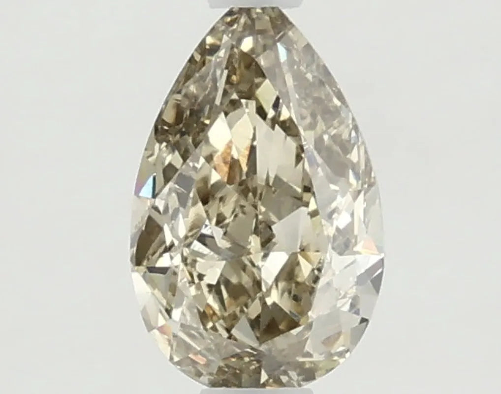 DovEggs 1.100ct Pear F.V.Yellow VS1-LAB GROWN DIAMOND-LKJ04A46