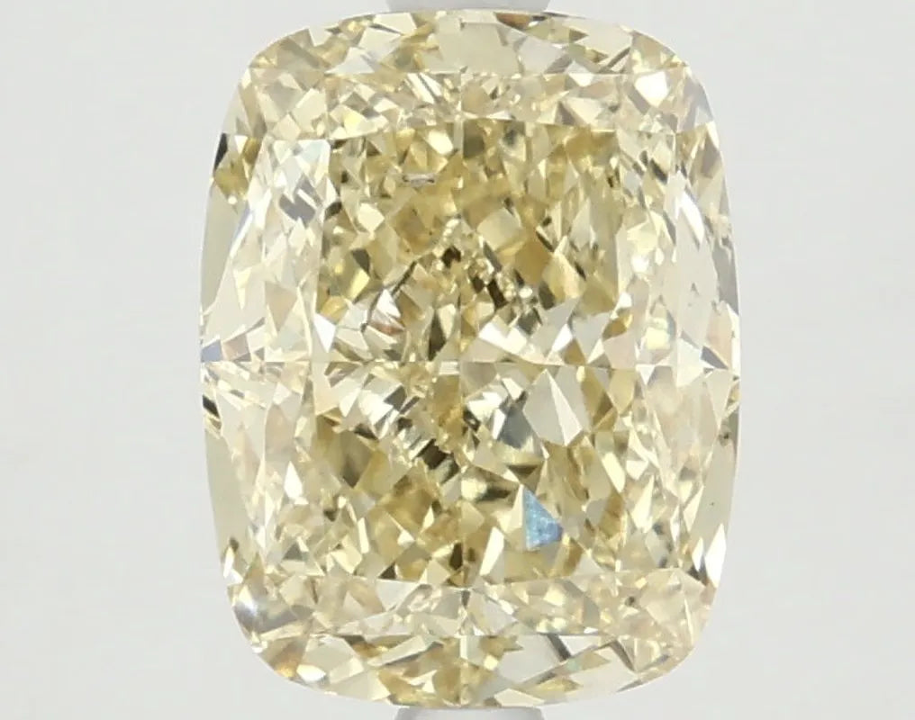 DovEggs 3.020ct Cushion F.V.Yellow SI1-LAB GROWN DIAMOND-LKF03A11