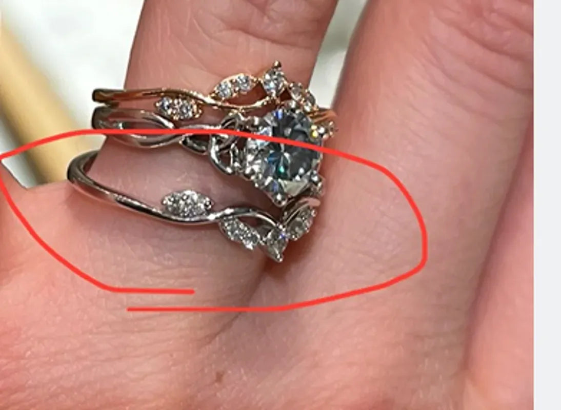 Wedding band of #12850 ring