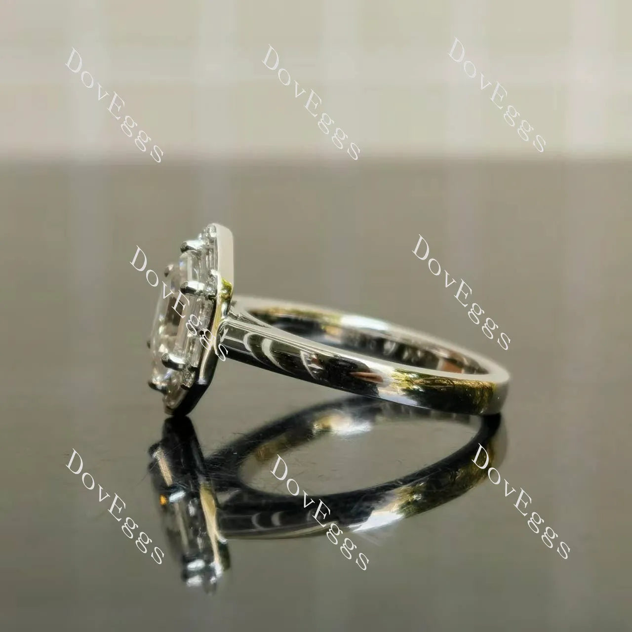 (size 5.5) Doveggs sterling silver 1.5ct Dovie Doutch Marquise moissanite engagement ring