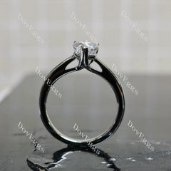 (size 5.75) Doveggs sterling silver 2ct pear DEF color moissanite engagement ring