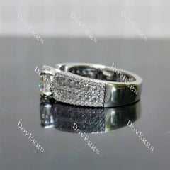 (size 6.25) Doveggs sterling silver 1.5ct round moissanite ring
