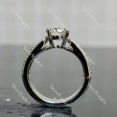 (size 6.25) Doveggs sterling silver 1.5ct round moissanite ring