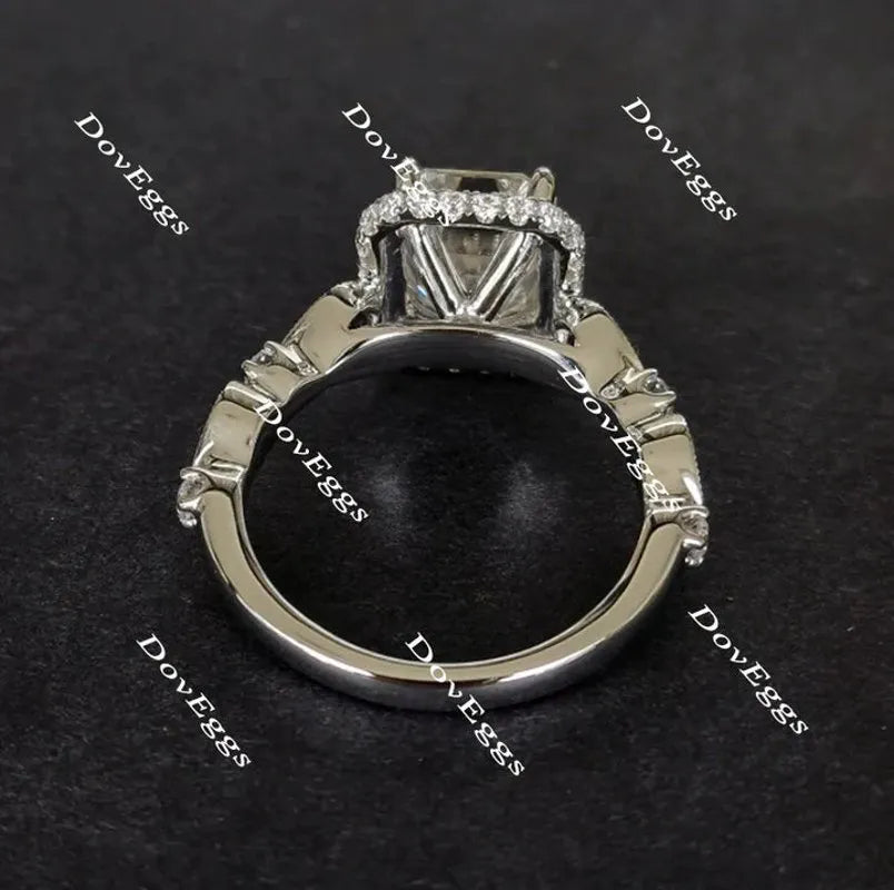 DovEggs art deco engagement ring only semi-mount only(Exclusively to DovEggs Stones)