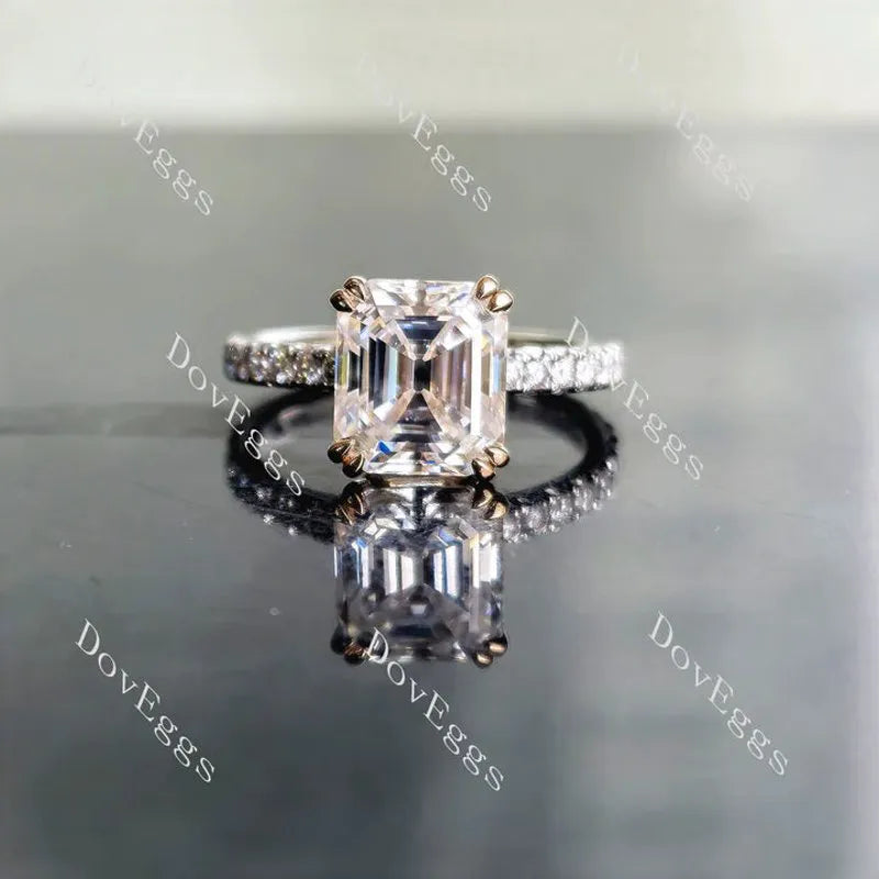 DovEggs pave engagement ring only semi-mount only(Exclusively to DovEggs Stones)