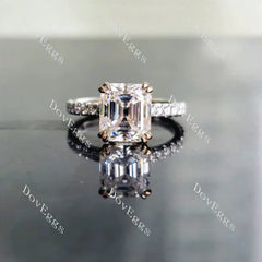 DovEggs pave engagement ring only semi-mount only(Exclusively to DovEggs Stones)